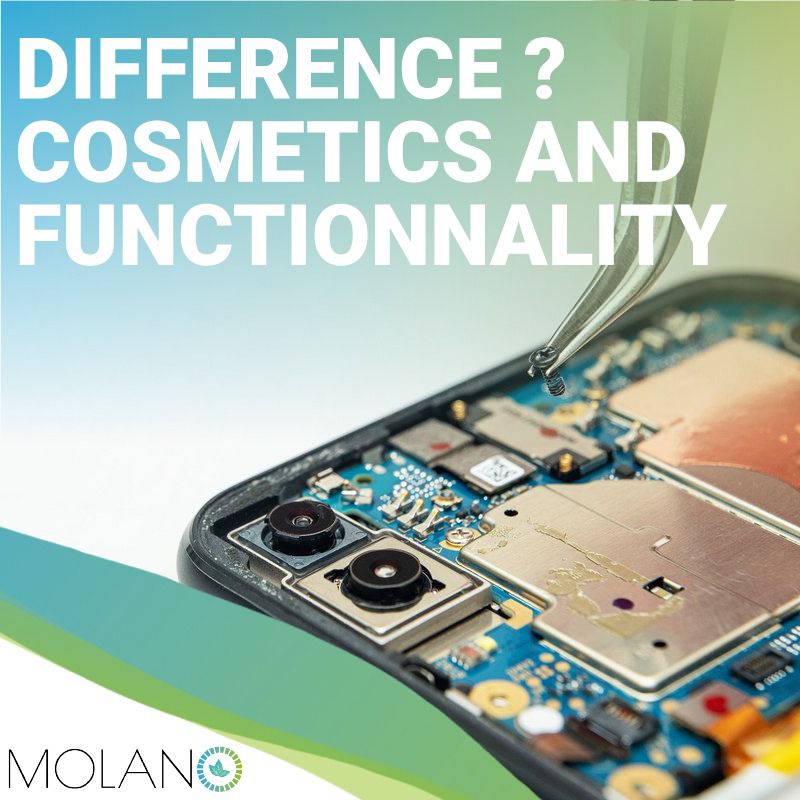 What is the difference between cosmetics and functionality?